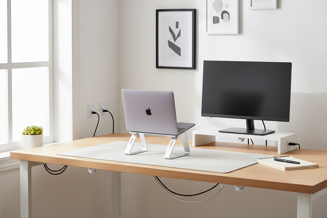 Best desk accessories for students 2026 - laptop stand, cable clips, desk mat student setup