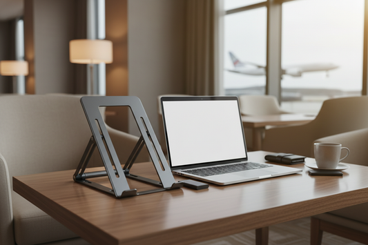 Best portable laptop stands for travel 2026 - lightweight foldable aluminum stand for remote work