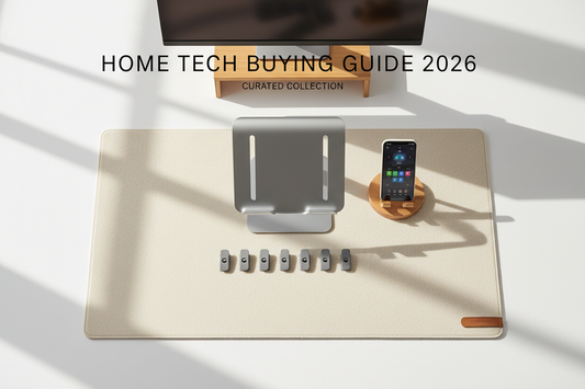 Home tech buying guide 2026 - best laptop stand phone holder cable management monitor riser picks