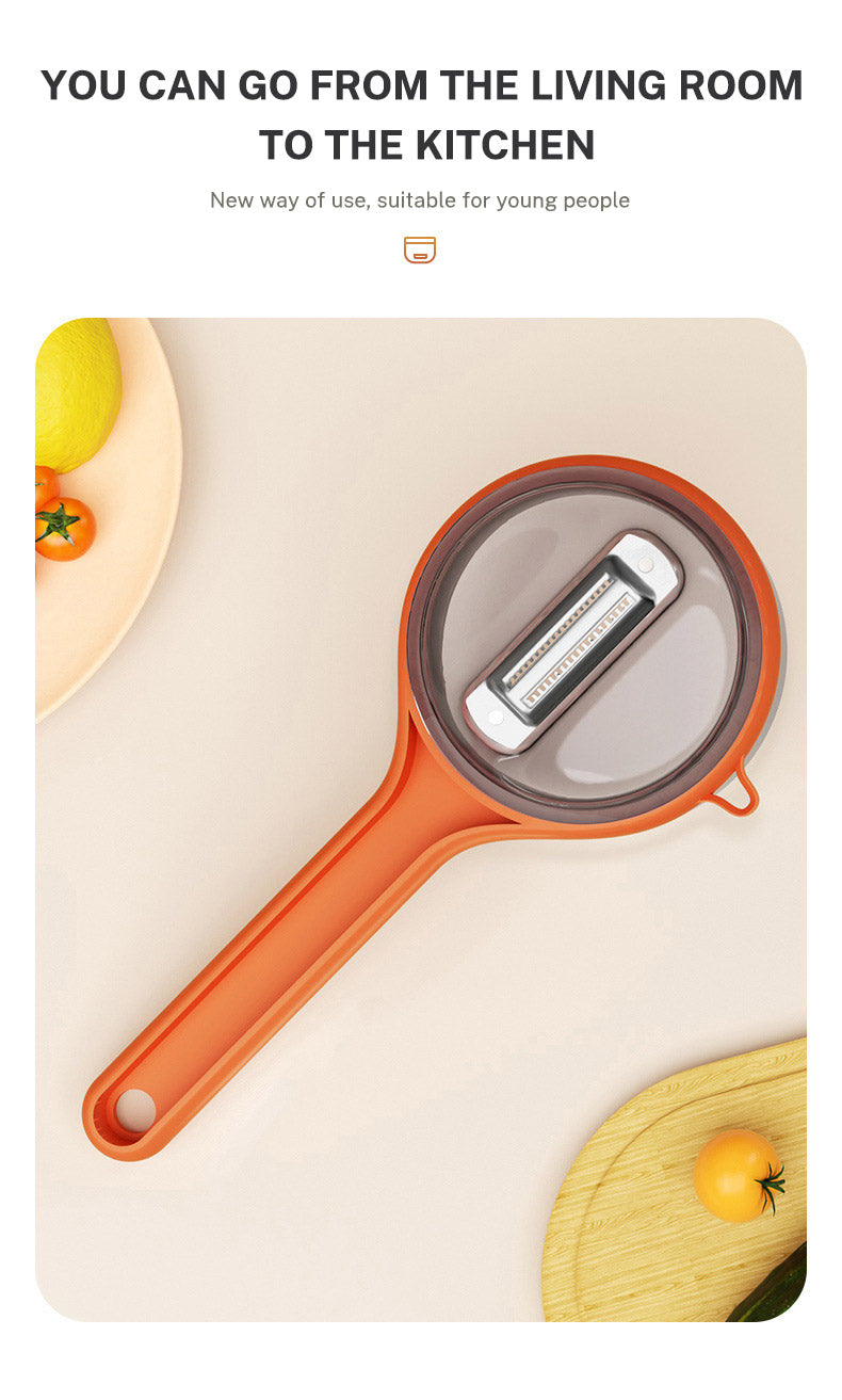 Vegetable Peeler with Built-In Storage Container