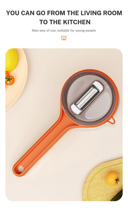 Vegetable Peeler with Built-In Storage Container