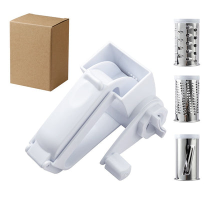 Rotary Cheese Grater with Stainless Steel Drum