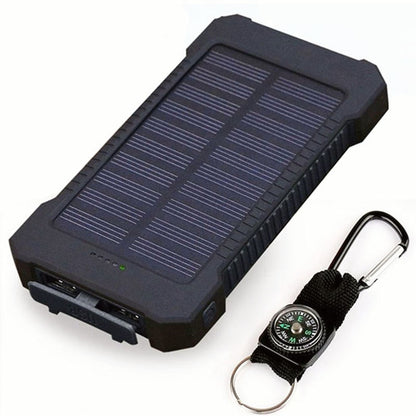 Solar Power Bank 20000mAh Waterproof with LED Light