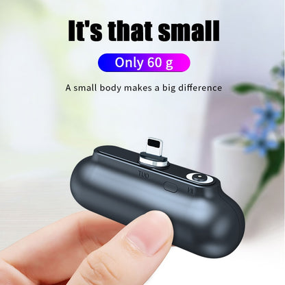 Magnetic Mini Power Bank 2600mAh | MagSafe-Style Snap Charger