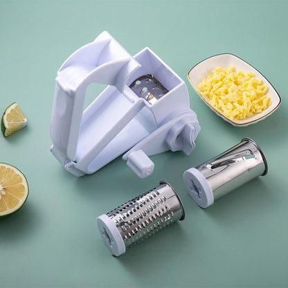 Rotary Cheese Grater with Stainless Steel Drum