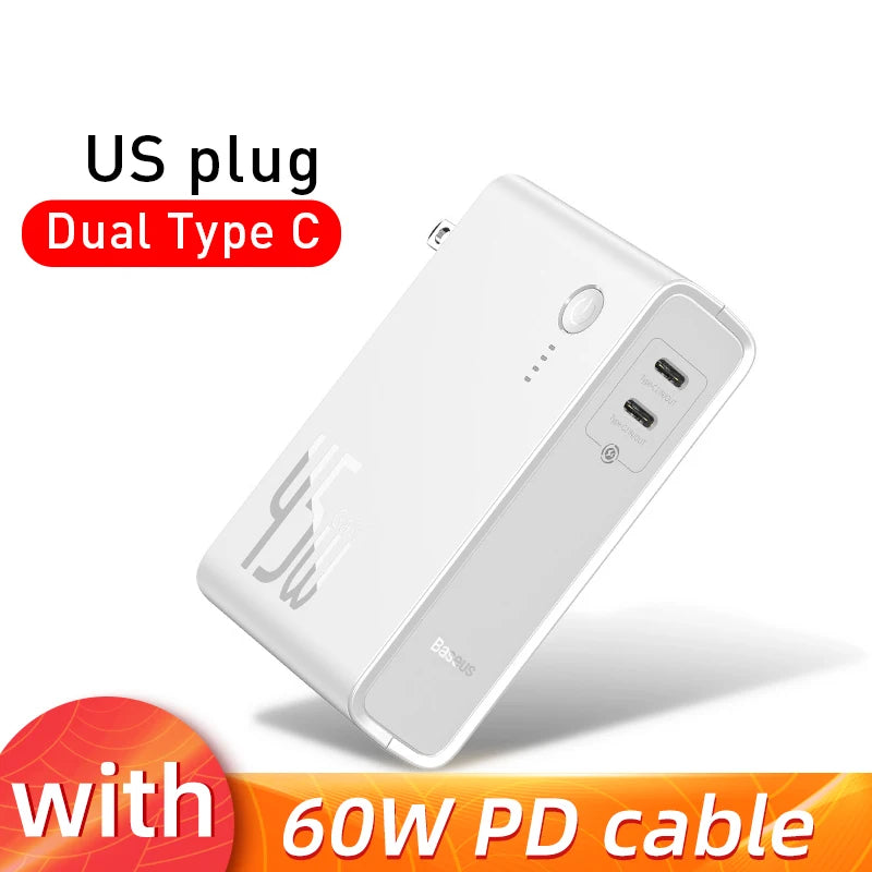 Baseus GaN 2-in-1 Power Bank & Wall Charger 10000mAh 45W