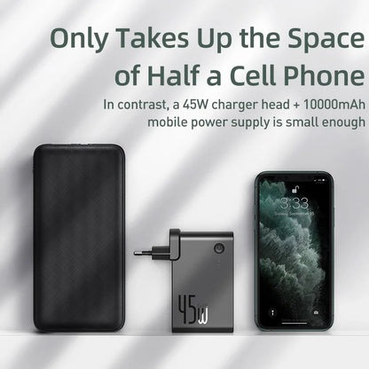 Baseus GaN 2-in-1 Power Bank & Wall Charger 10000mAh 45W