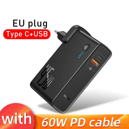 Baseus GaN 2-in-1 Power Bank & Wall Charger 10000mAh 45W