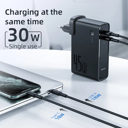 Baseus GaN 2-in-1 Power Bank & Wall Charger 10000mAh 45W