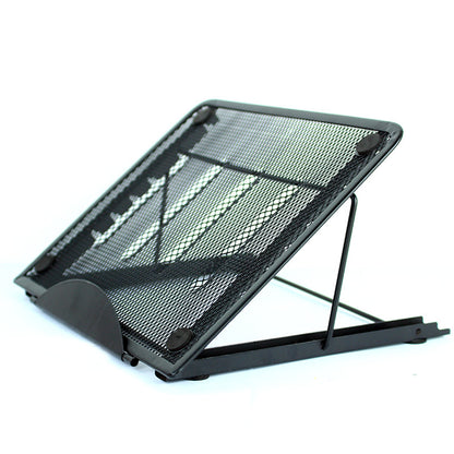 Heavy-duty steel laptop support stand providing maximum stability for daily work