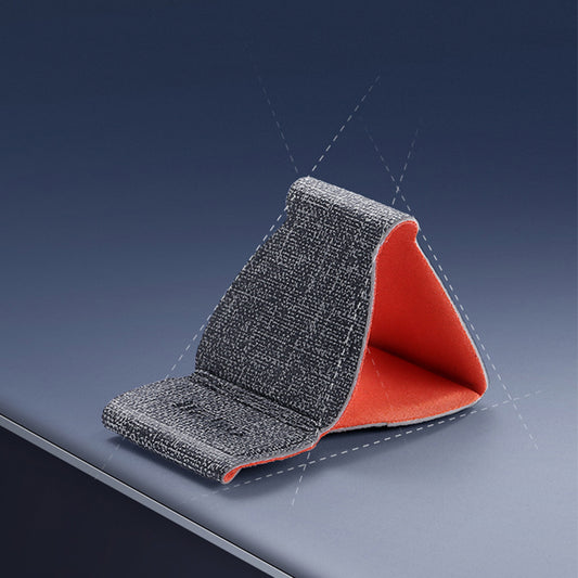 Pair of minimalist ergonomic laptop cooling feet riser on a clean workspace desk
