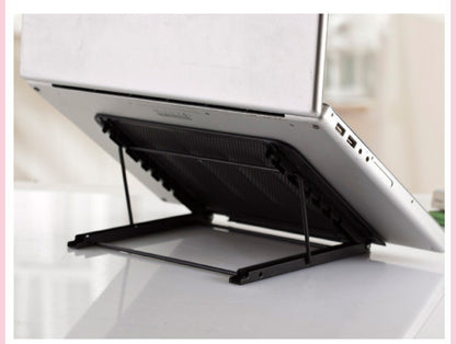 Sleek laptop stand base designed for ergonomic posture and productivity