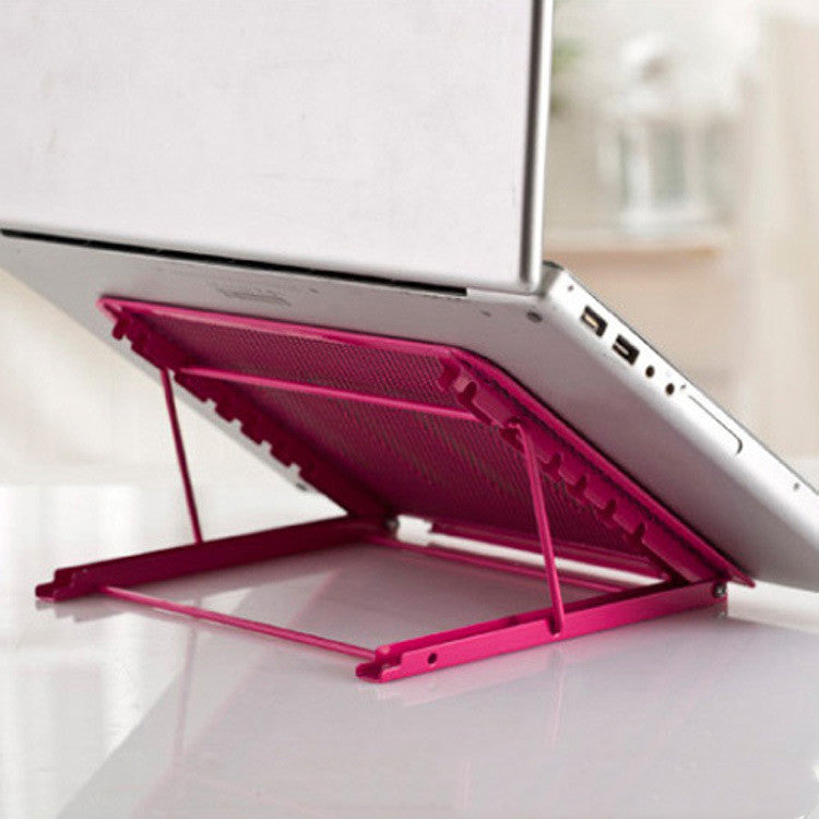 High-quality multi-color iron laptop stand enhancing a productive workspace