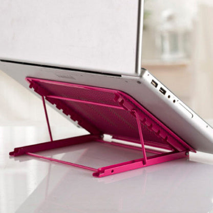 High-quality multi-color iron laptop stand enhancing a productive workspace