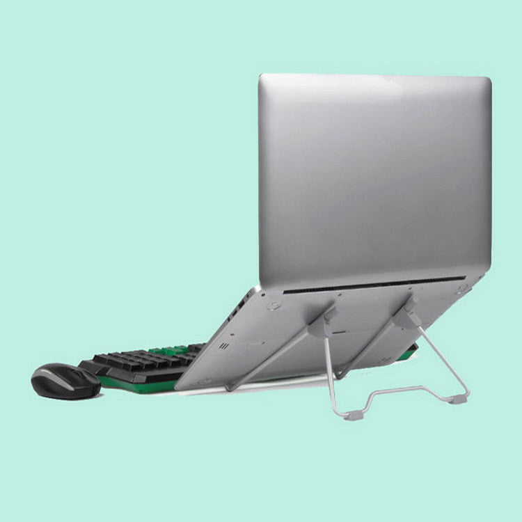 Premium 2-in-1 aluminum laptop and mobile phone stand for a clean desk setup