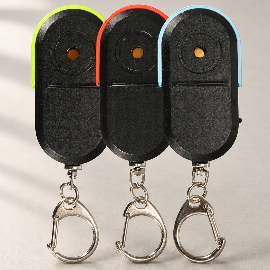Whistle Key Finder With Beeping Alarm and LED Light